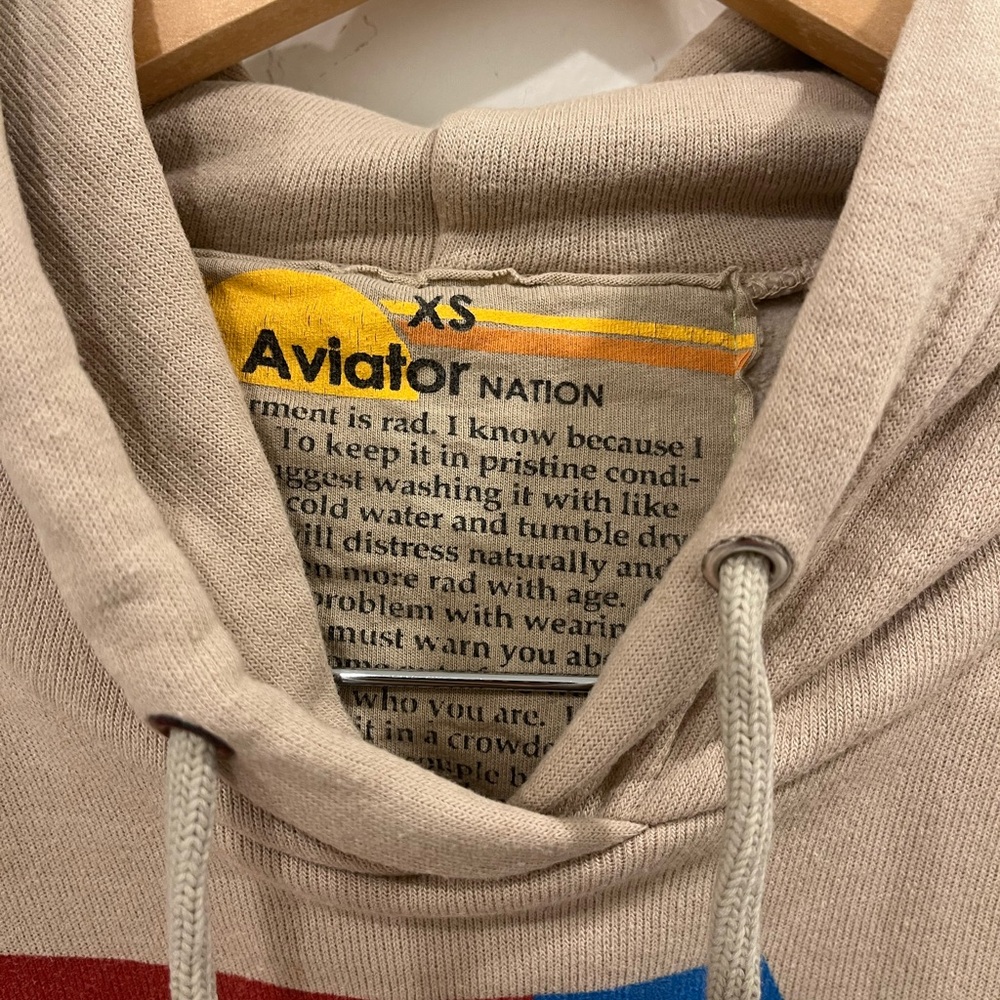 VINTAGE LOGO RELAXED PULLOVER HOODIE - FADED TAN - Picture 6 of 6